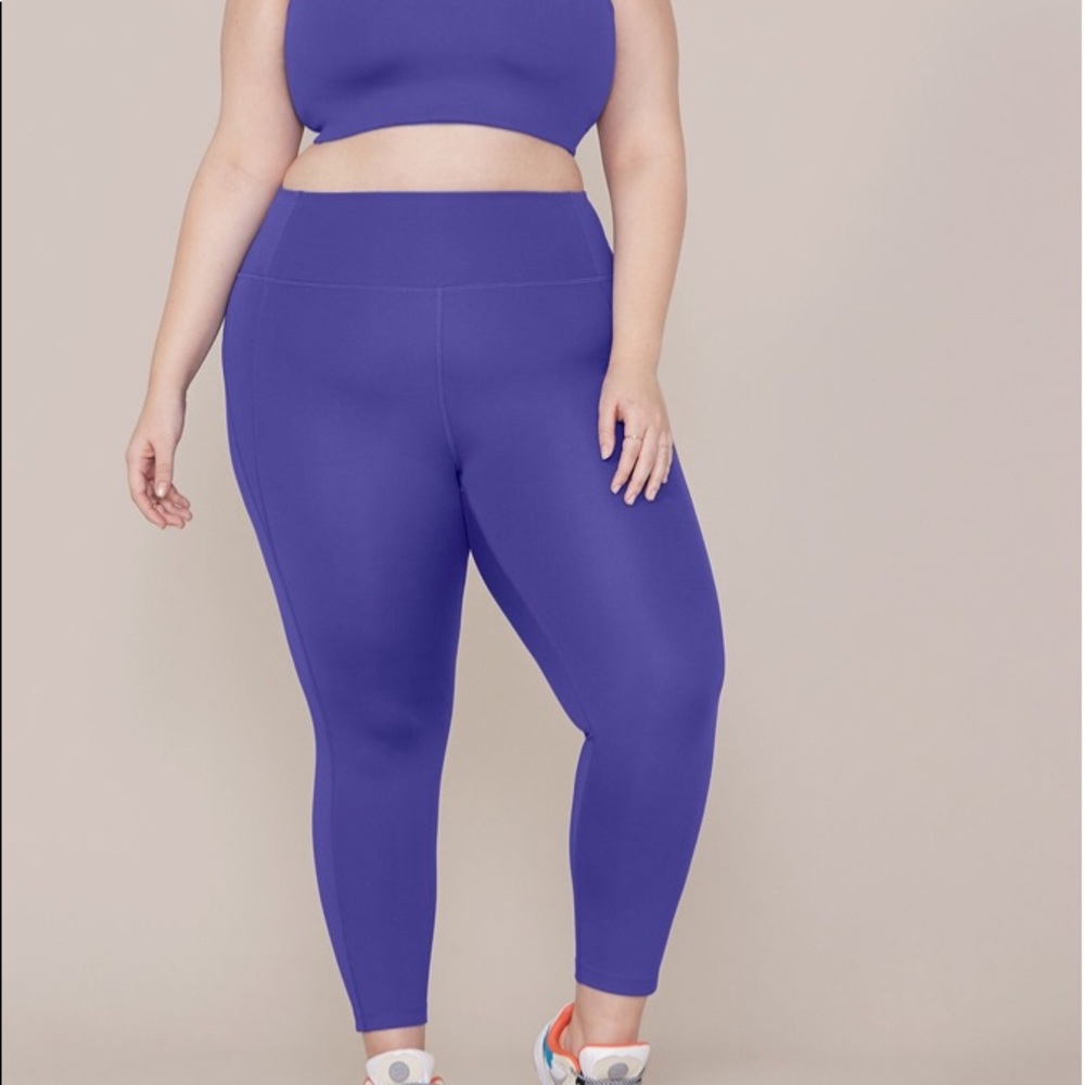 girlfriend collective compression legging in pansy